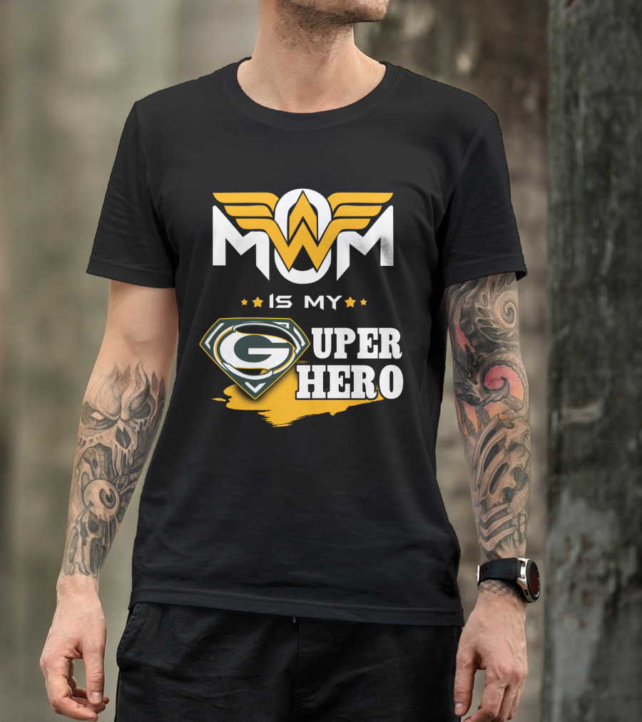 Mom Is My Packers Super Hero T-Shirt