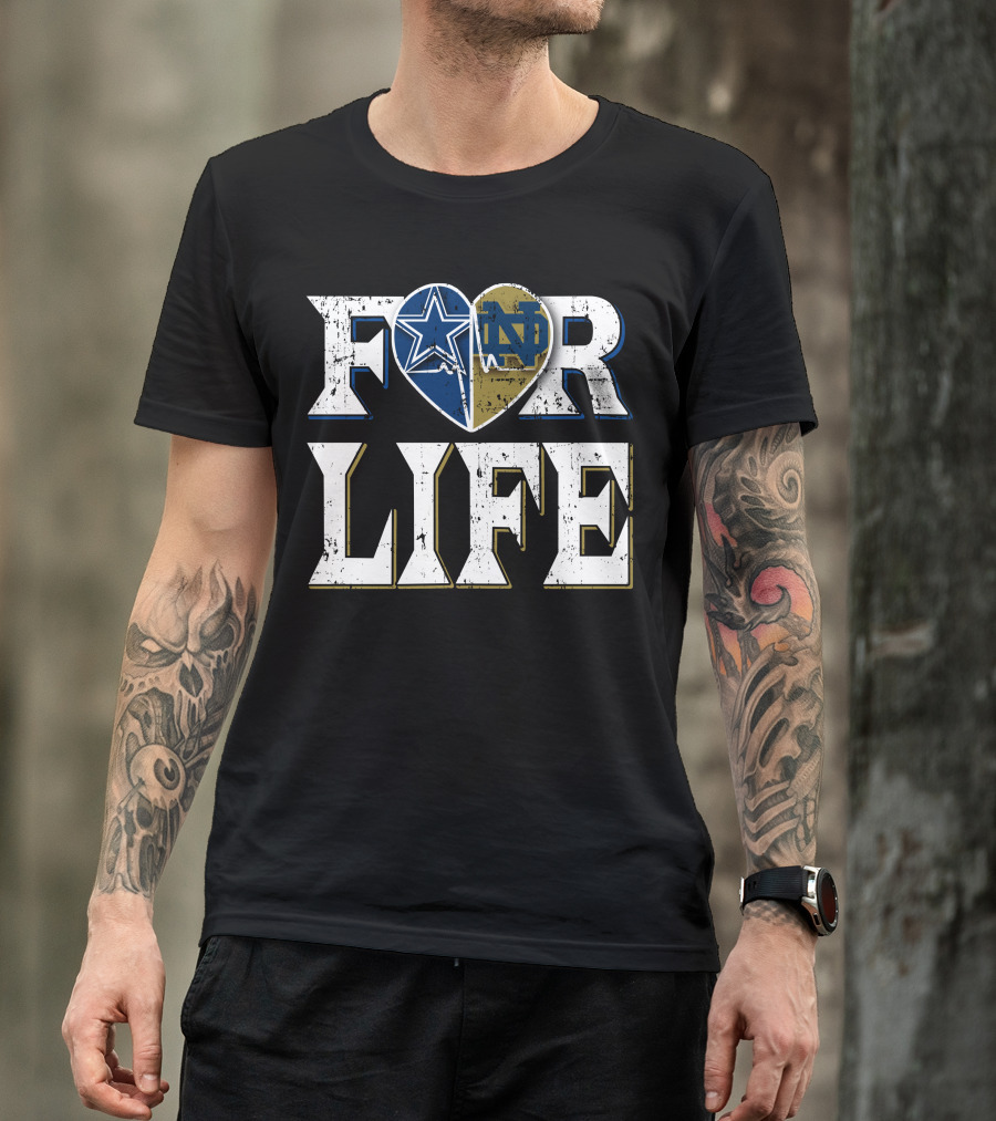 For Life Cowboys Notre Dame T-Shirt