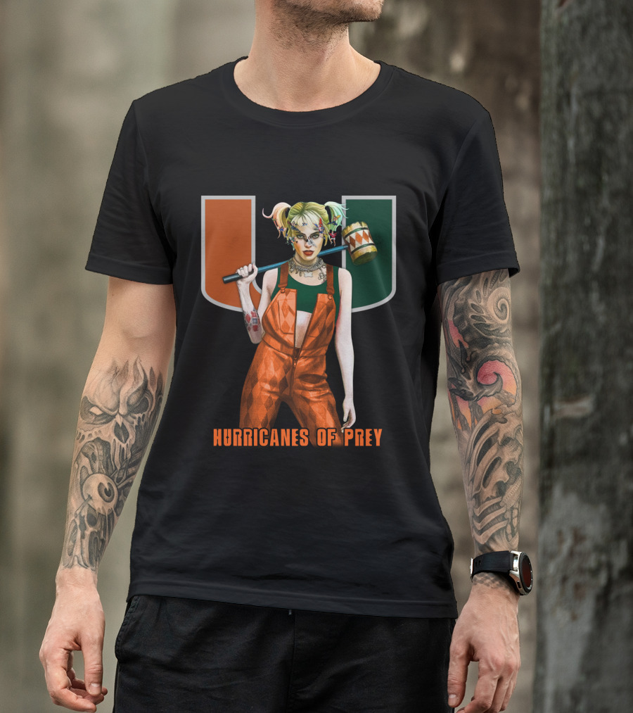 Hurricanes Of Prey Miami U Character Fusion T-Shirt