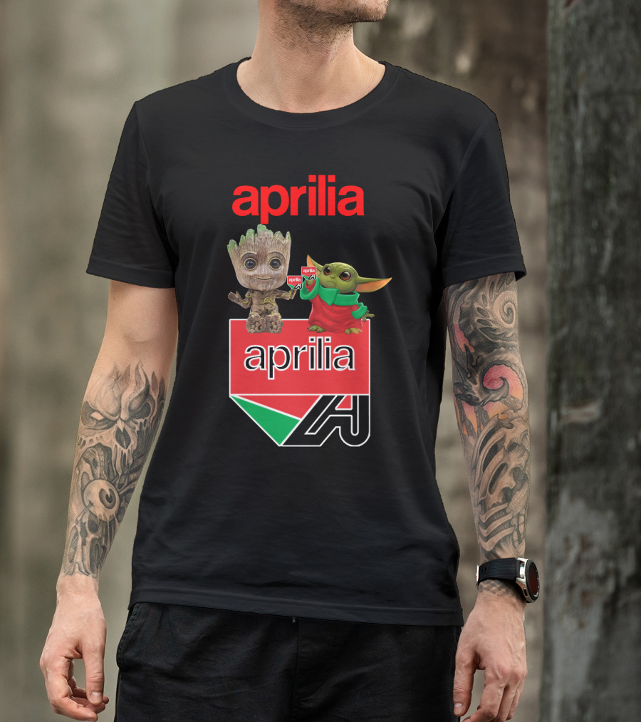 Aprilia Dh 21 Groot Baby Yoda Collaboration T-Shirt