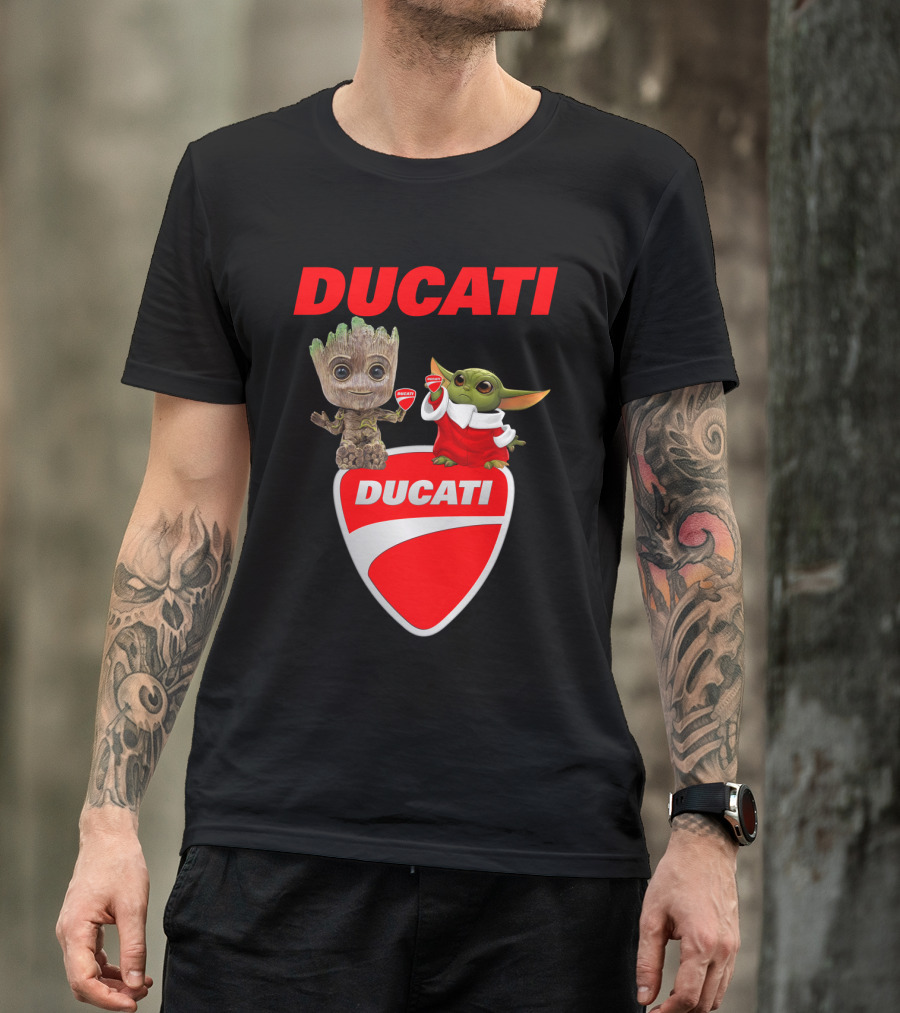 Ducati Groot Yoda Guardians Star Wars Collaboration T-Shirt