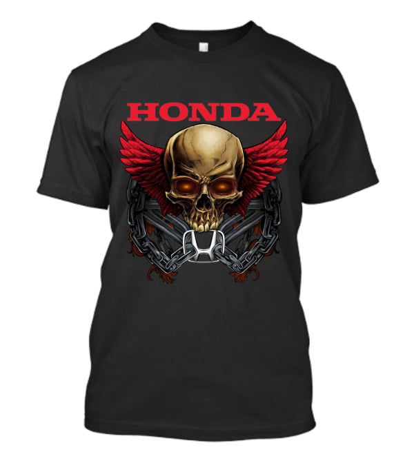 Honda Skull Wings Chain T-Shirt