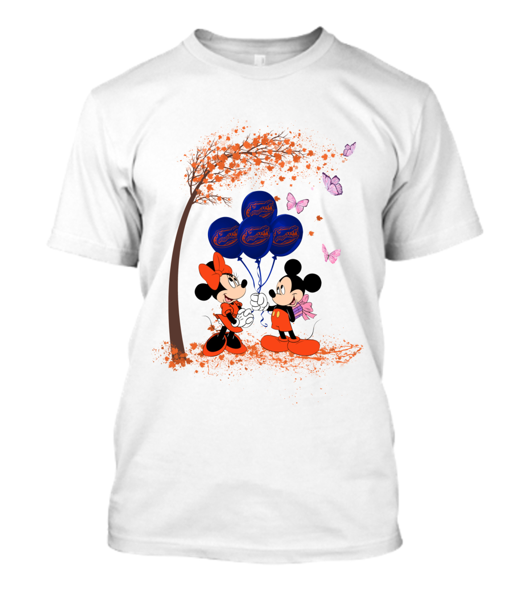Ncaa Florida Gators Balloons With Mickey And Minnie Mouse T-Shirt