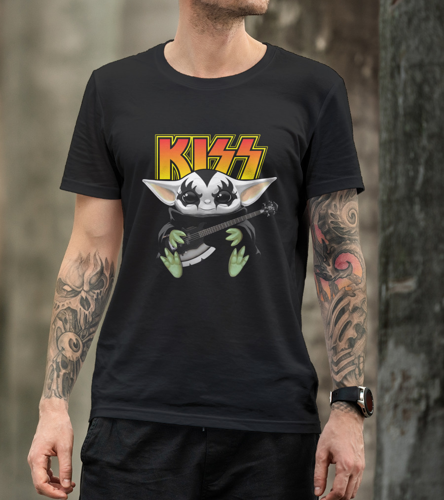 KISS Gene Simmons Baby Alien Guitar T-Shirt