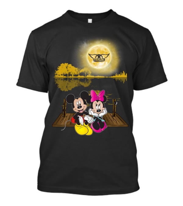 DH 32 Aerosmith Mickey Minnie Moon T-Shirt