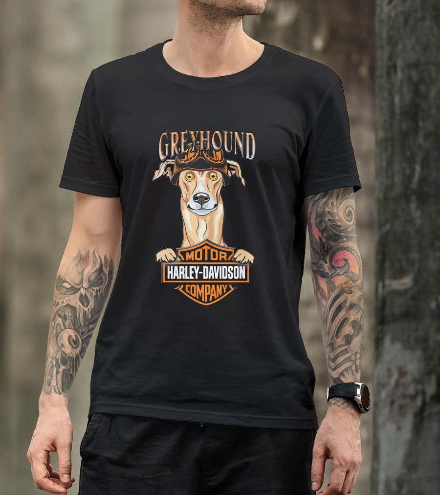 Greyhound Harley Davidson Motor Company T-Shirt