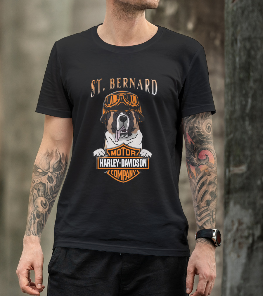 St Bernard Harley Davidson Motorcycle Company T-Shirt