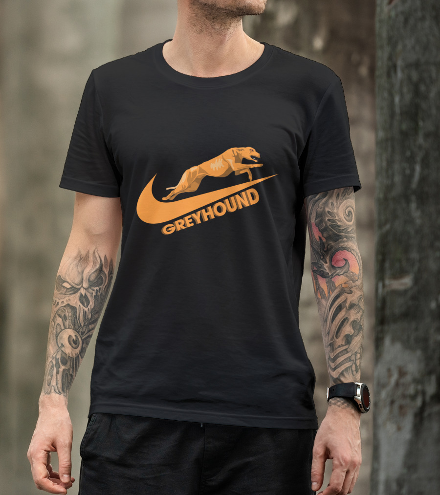 Greyhound Nike Jumping Dog T-Shirt