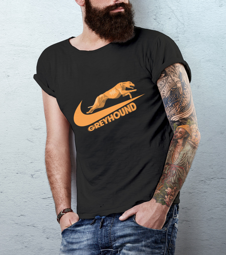 Greyhound Nike Jumping Dog T-Shirt