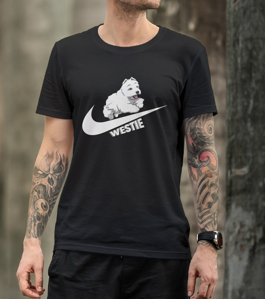 Westie Dog Nike Swoosh T-Shirt