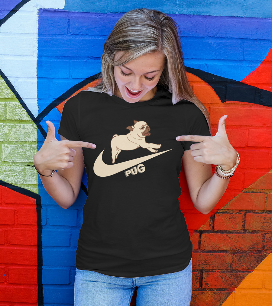 Pug Nike Logo Style T-Shirt