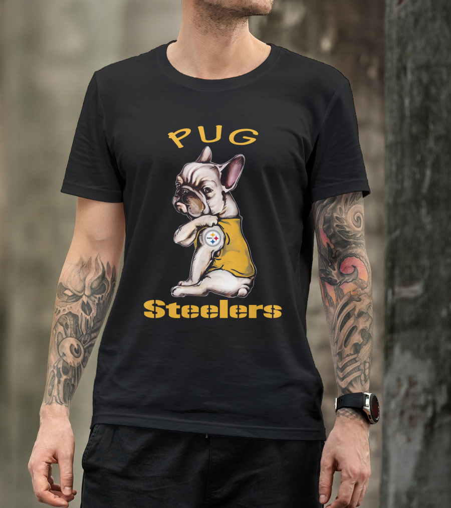 Pug Steelers Nfl Team T-Shirt