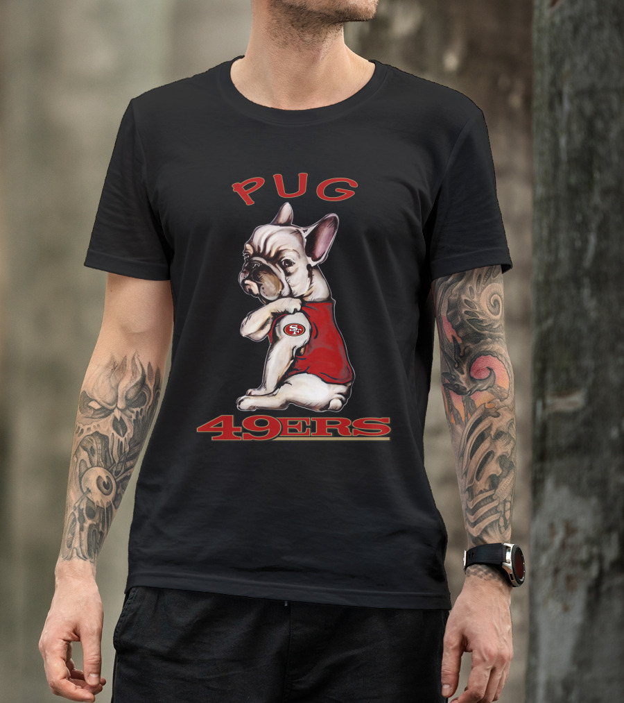 Pug 49ers San Francisco Nfl Dog T-Shirt