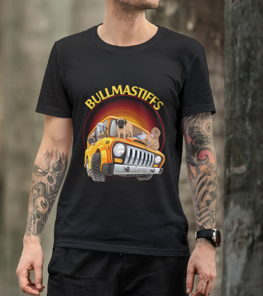 Bullmastiffs Jeep T-Shirt
