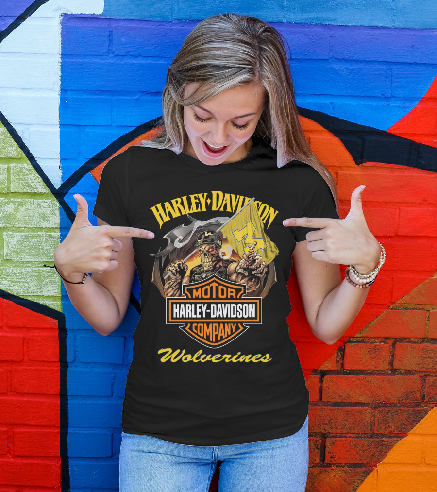 Harley Davidson Motor Company Wolverines T-Shirt