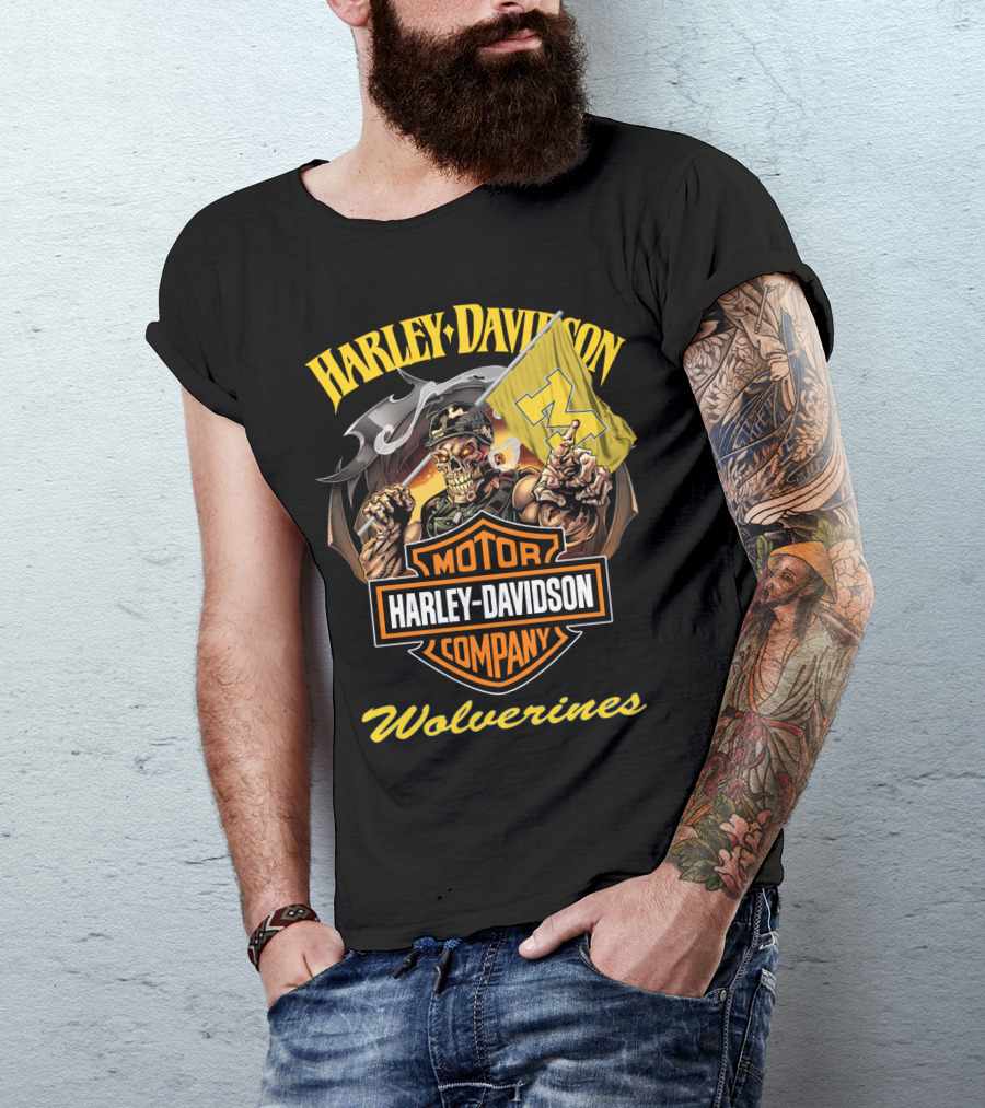 Harley Davidson Motor Company Wolverines T-Shirt