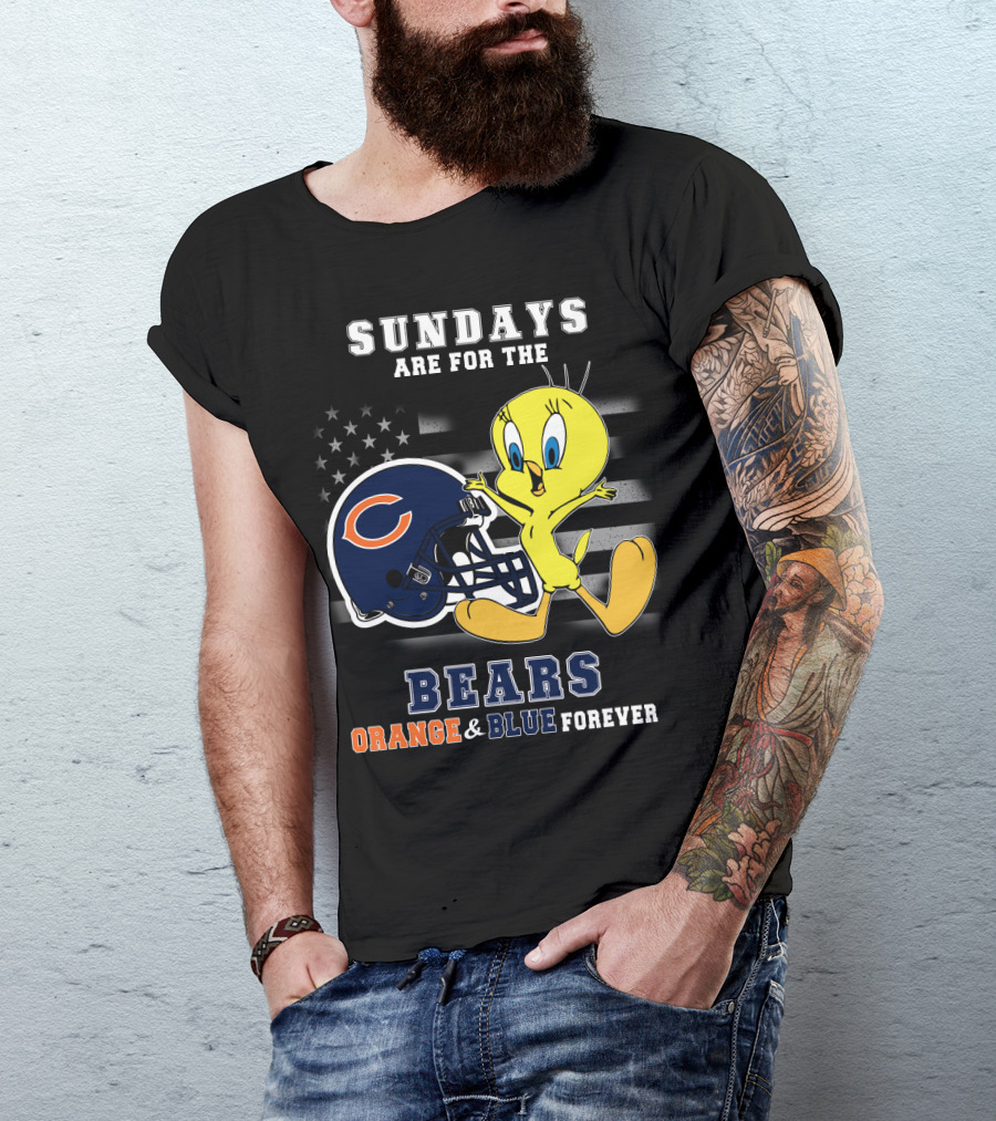 Sundays Are For The Bears Orange & Blue Forever T-Shirt