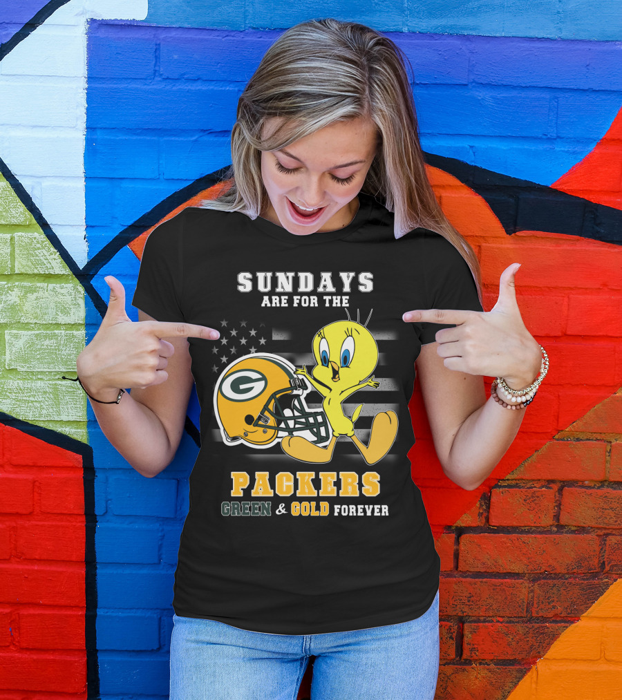 Sundays Are For The Packers Green & Gold Forever T-Shirt