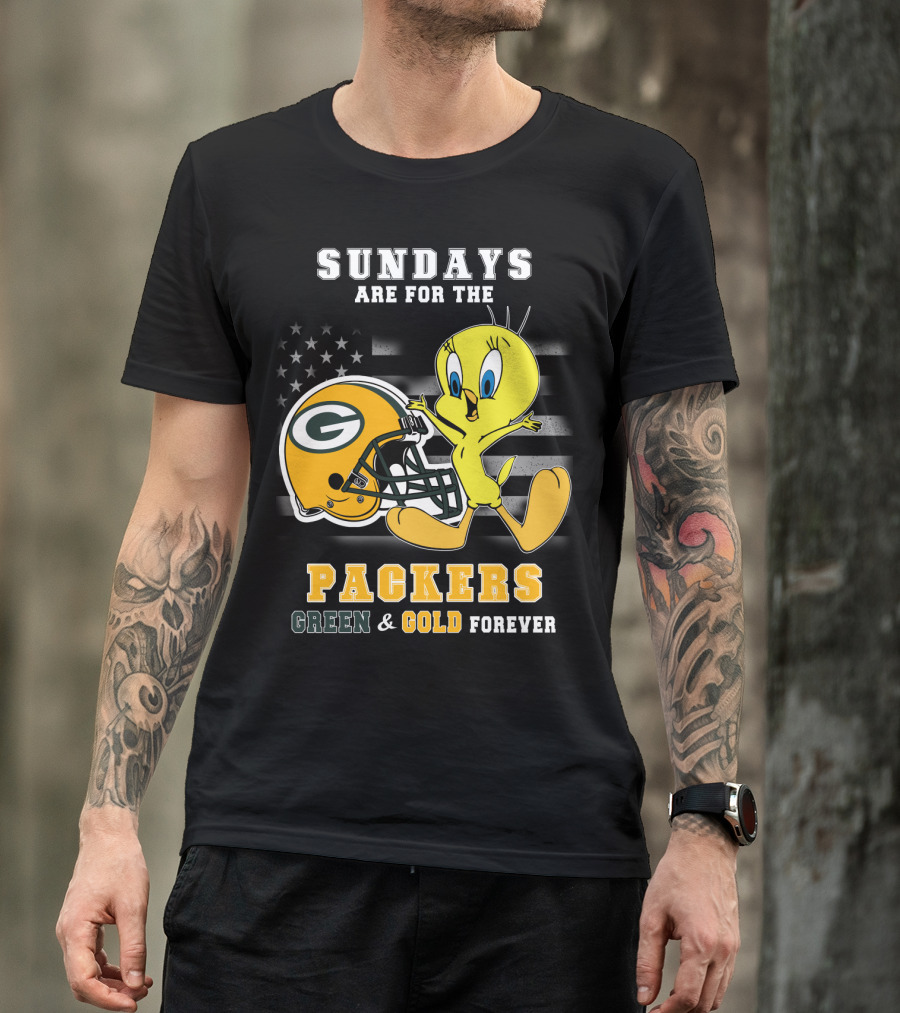 Sundays Are For The Packers Green & Gold Forever T-Shirt