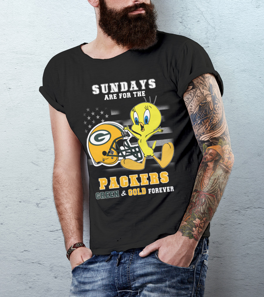 Sundays Are For The Packers Green & Gold Forever T-Shirt