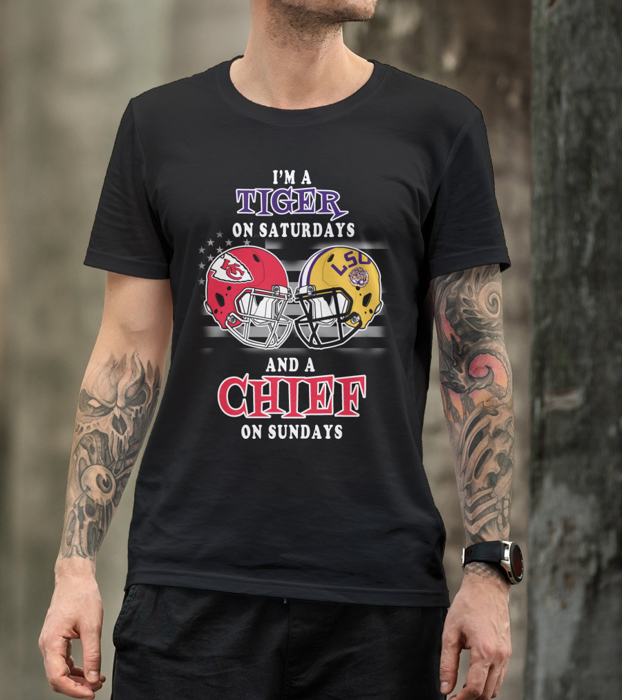 I'm A Tiger On Saturdays And A Chief On Sundays T-Shirt
