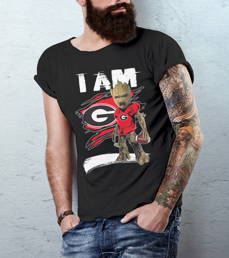 I Am Bulldogs Fan Football Groot Georgia T-Shirt