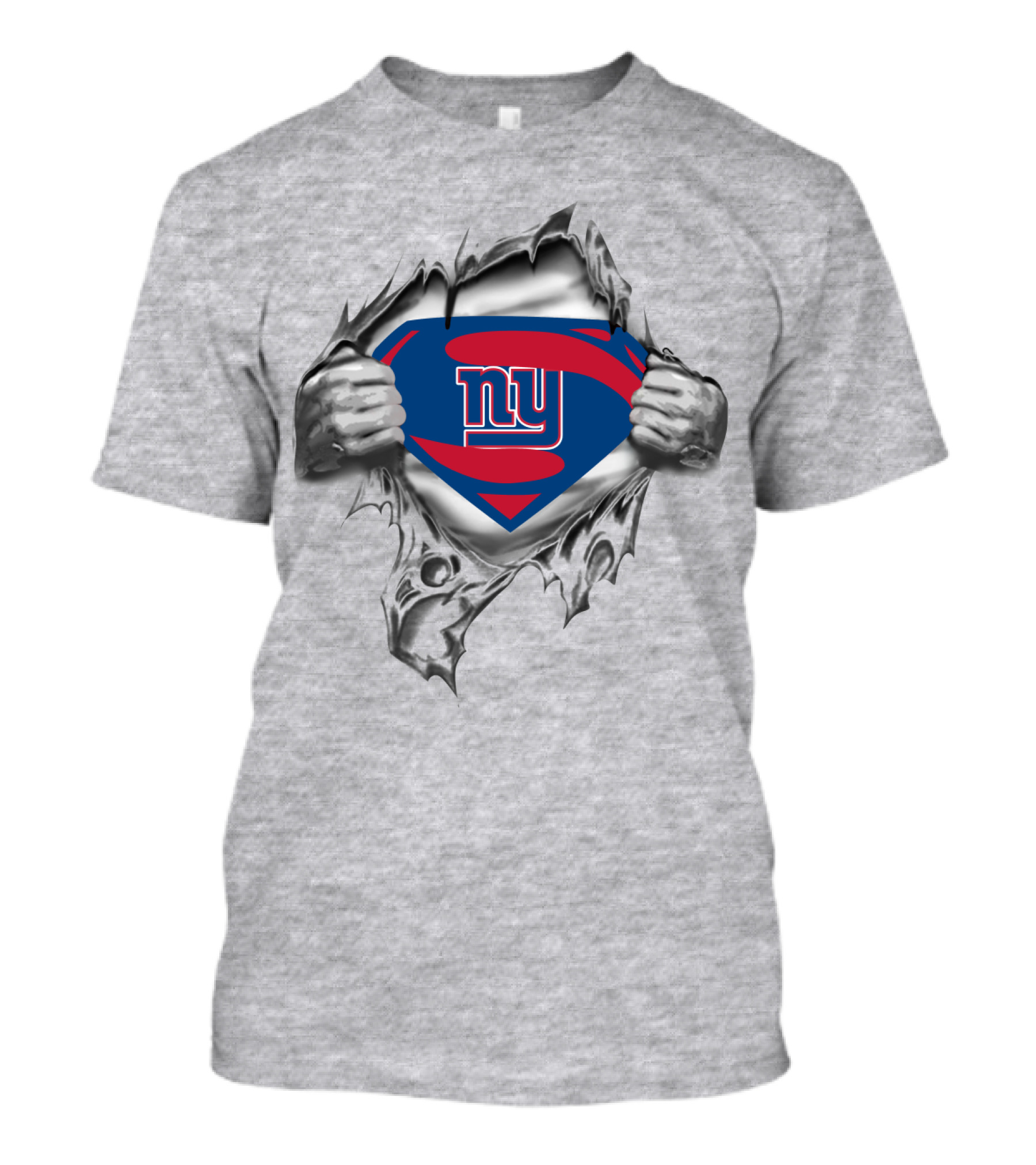 Ny Giants Superhero Logo Burst T-Shirt