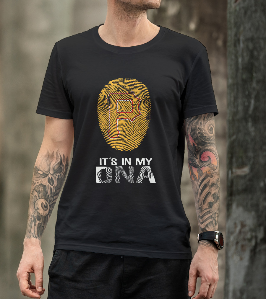 Pirates P It's In My DNA Fingerprint T-Shirt