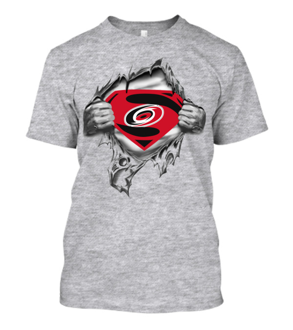 Hurricanes Superman Logo Shield Torn Open插图 T-Shirt