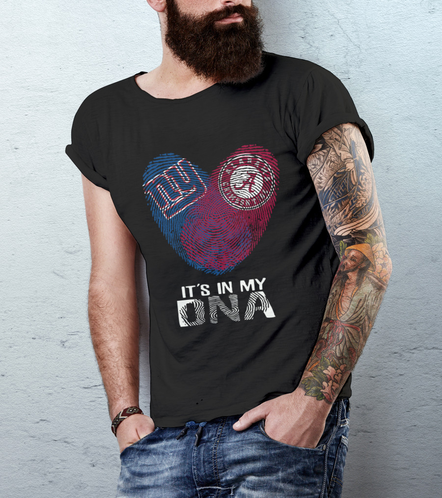 Giants Alabama Crimson Tide It's In My DNA T-Shirt