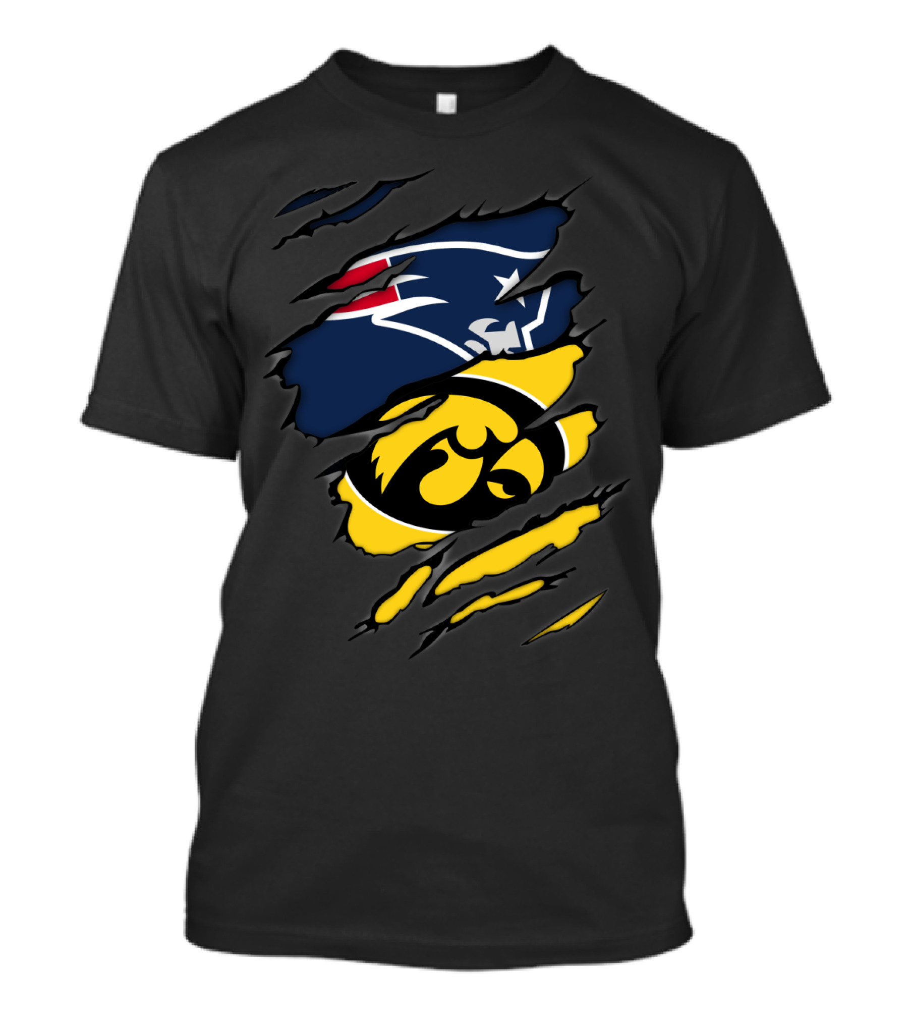 Iowa Patriots Hawkeyes Fusion T-Shirt