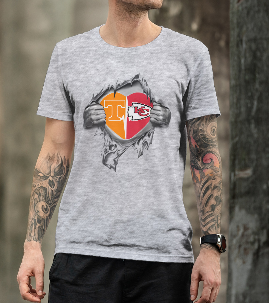 Tennessee Kansas City Heart Chiefs In My Heart T-Shirt