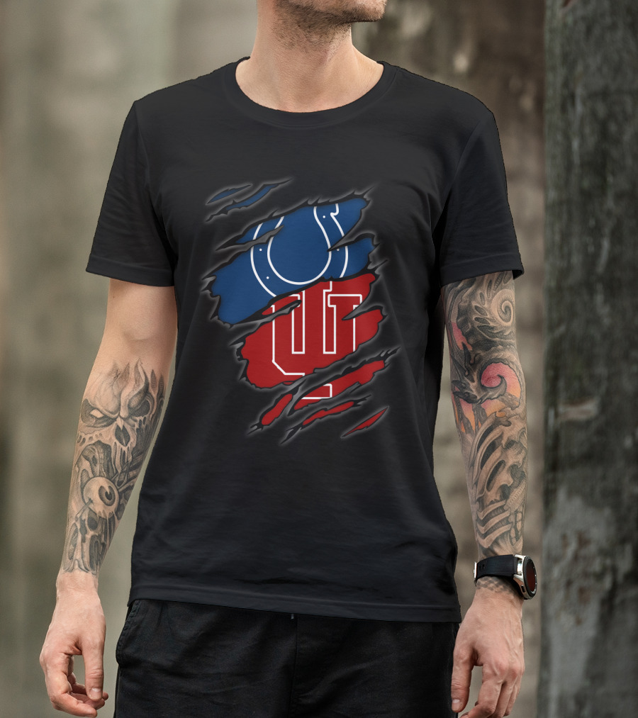 Colts Hoosiers Ripped Layered T-Shirt