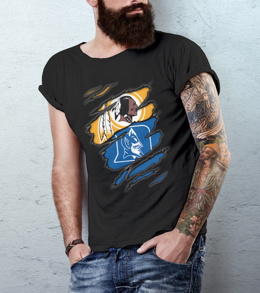 Redskins Duke Blue Devils Rip T-Shirt