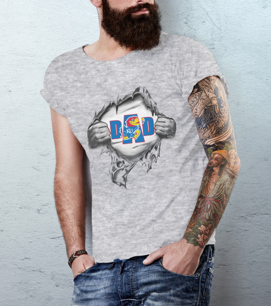 Kansas Jayhawks Ku Dad T-Shirt