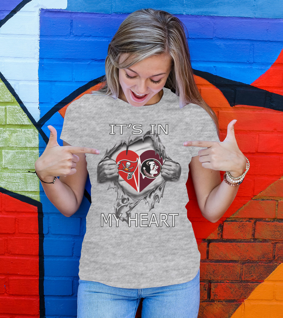 Buccaneers Seminoles It's In My Heart Tearaway T-Shirt