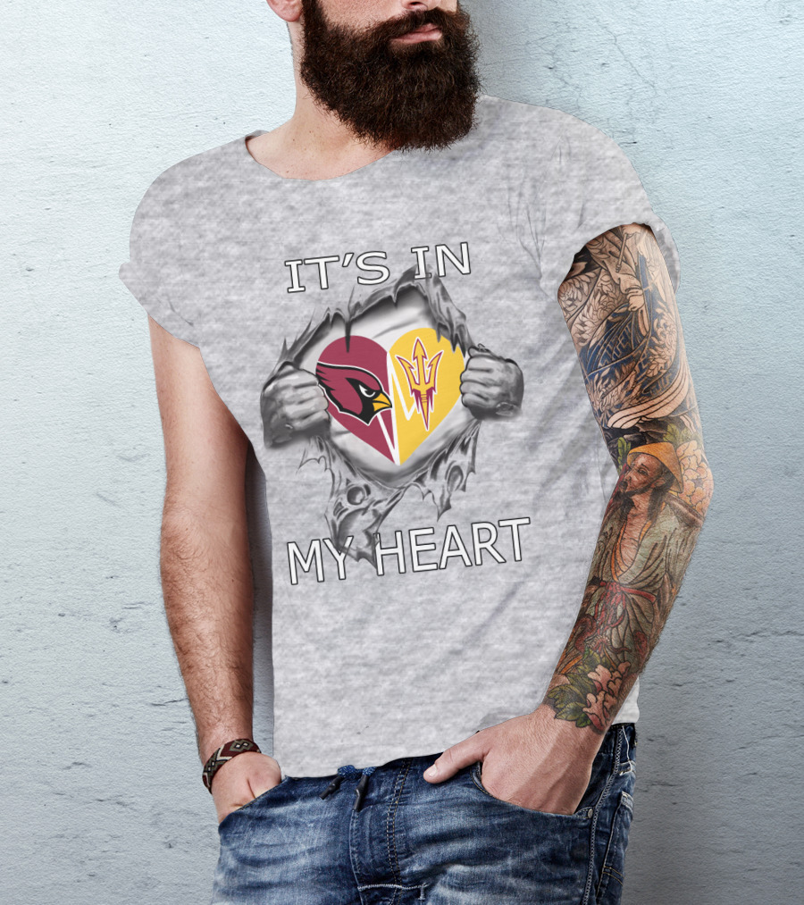 IT'S IN MY HEART Cardinals Arizona State T-Shirt