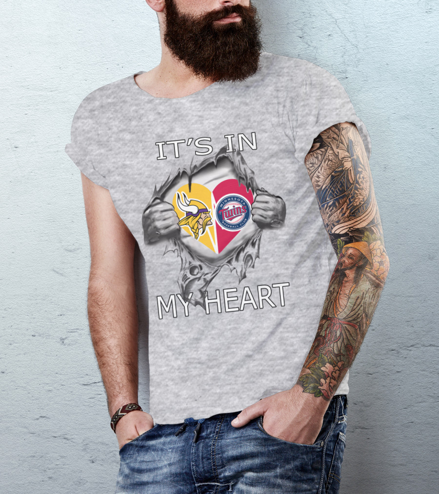 Vikings Minnesota Twins It’s In My Heart T-Shirt