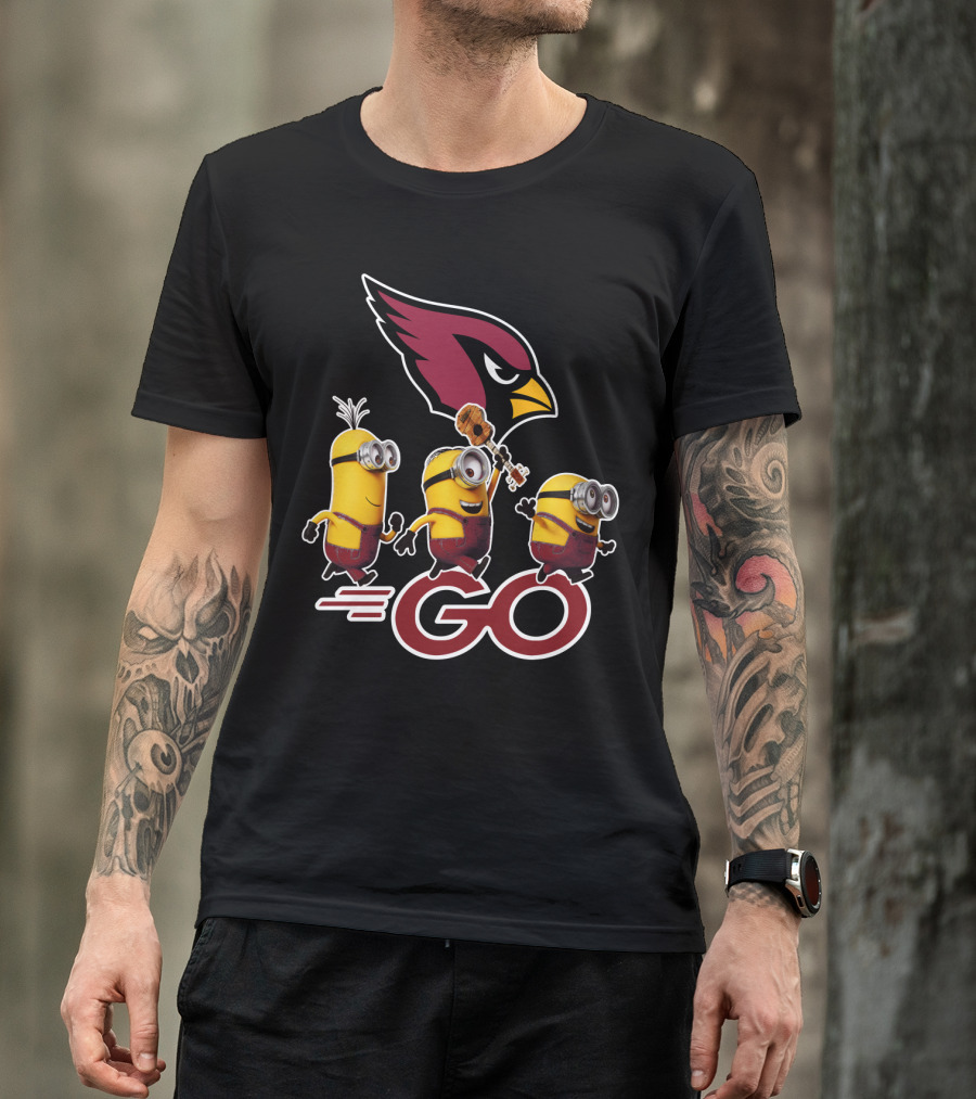 Minions Go Cardinals Bird T-Shirt