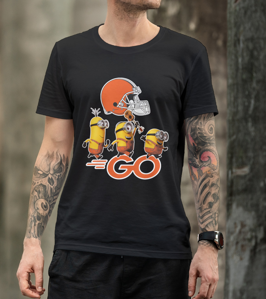 Cleveland Browns Minions Go Helmet T-Shirt