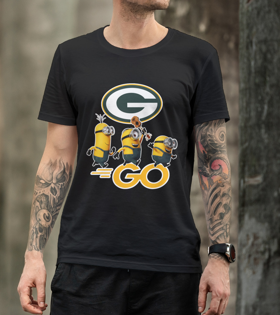 Packers Minions Go Enthusiastic Cheer With Green Bay Team Spirit T-Shirt
