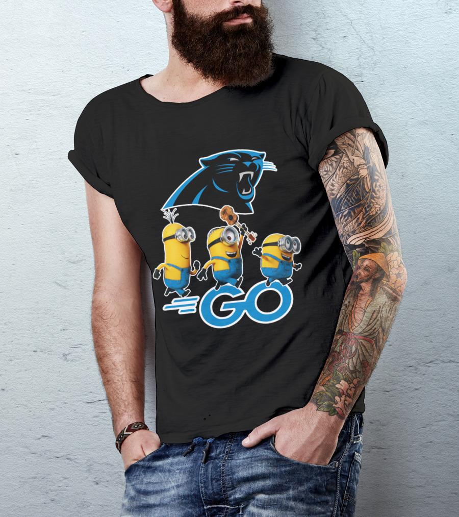 Panthers Go Minions NFL Fan Team Spirit T-Shirt