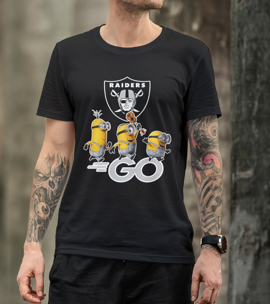 Raiders Minions Go Football Team T-Shirt