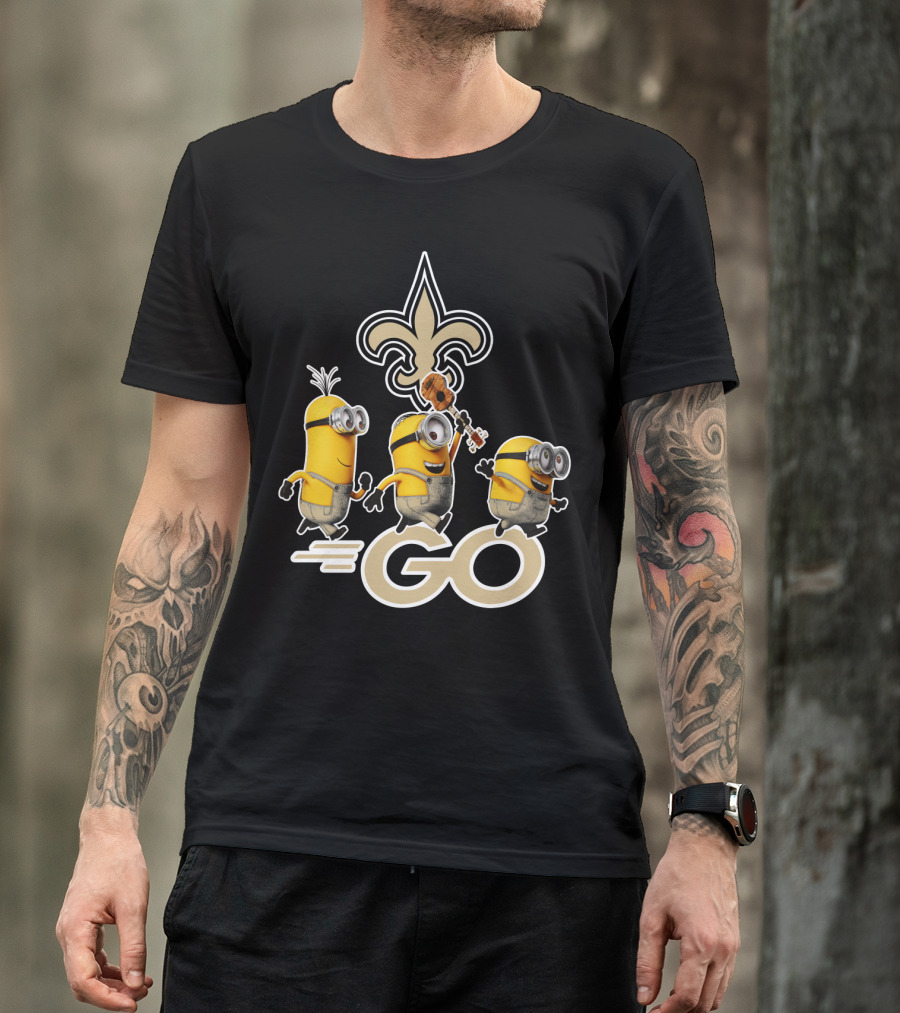 Saints Go Fleur-de-lis Minions T-Shirt