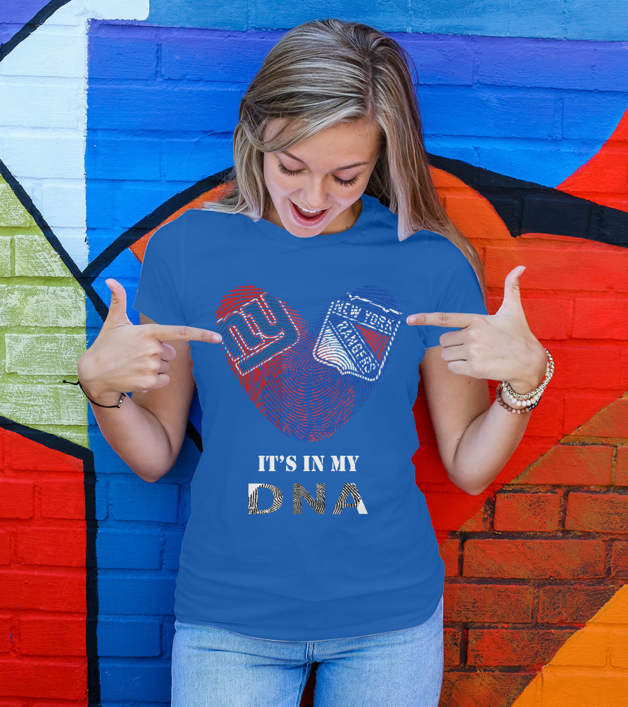 Giants New York Rangers It's In My Dna T-Shirt