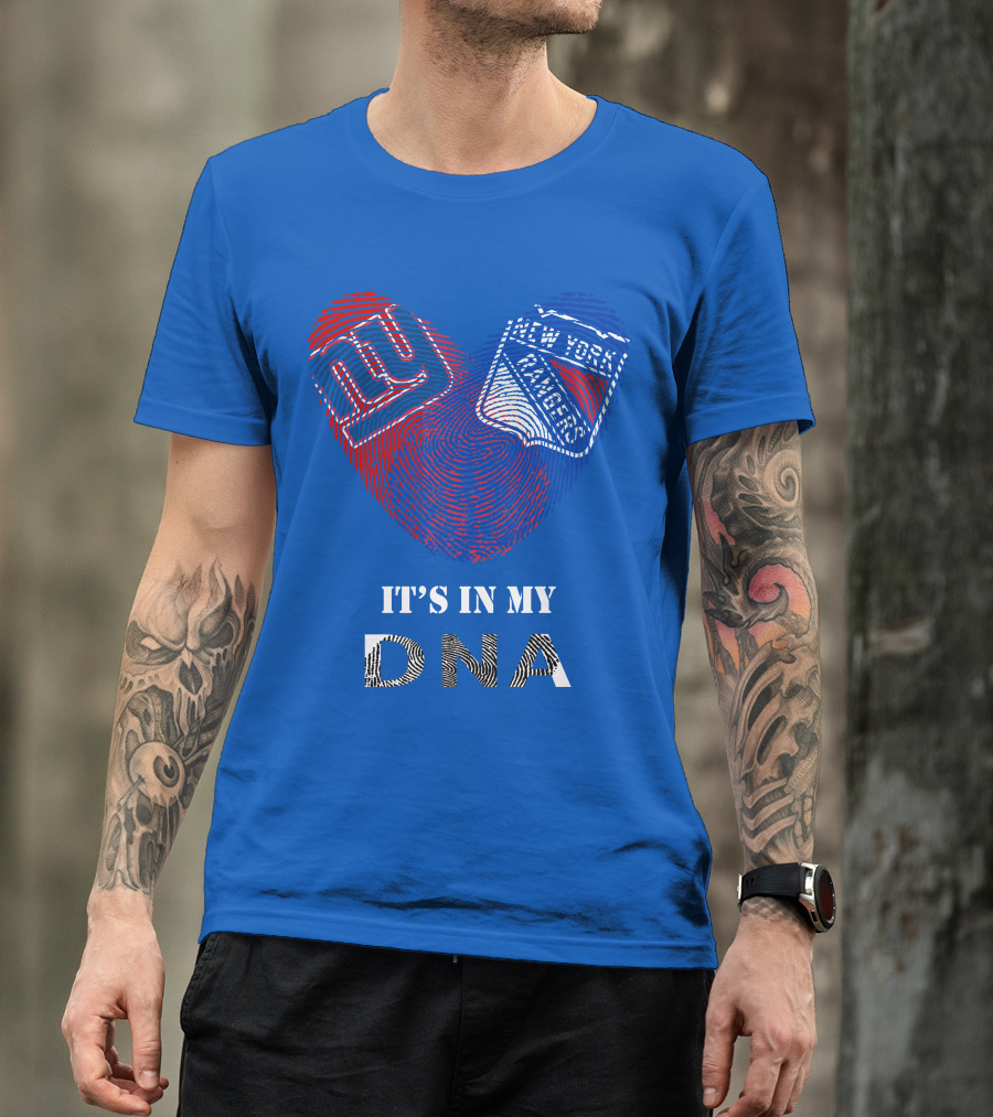 Giants New York Rangers It's In My Dna T-Shirt