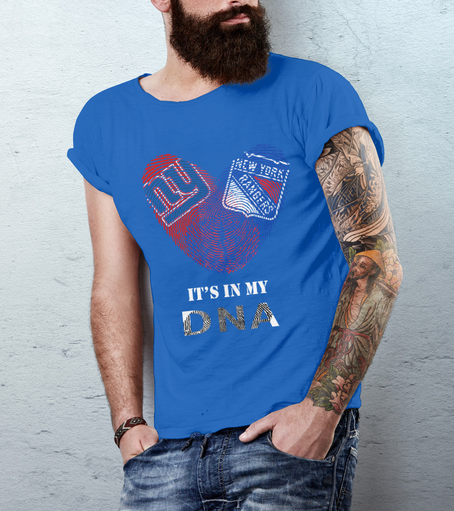 Giants New York Rangers It's In My Dna T-Shirt