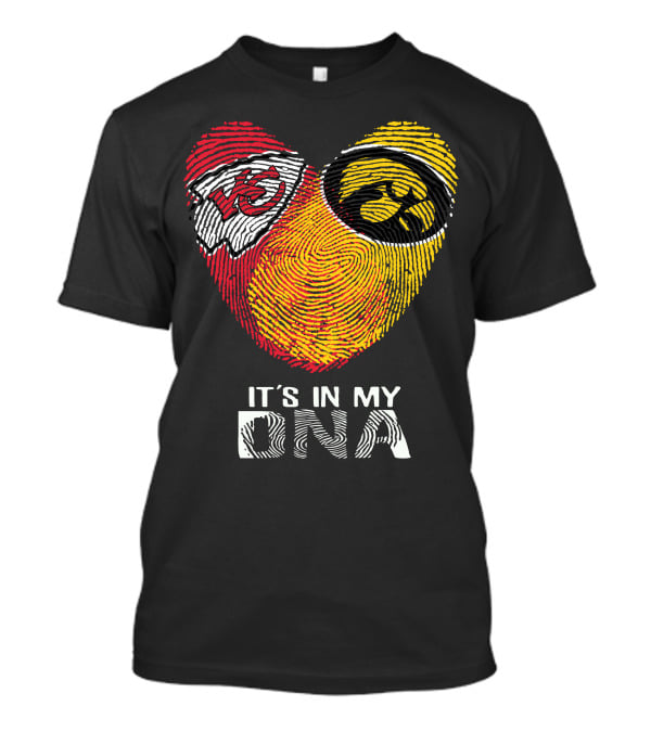 Kansas City Chiefs Iowa Hawkeyes It's In My DNA T-Shirt
