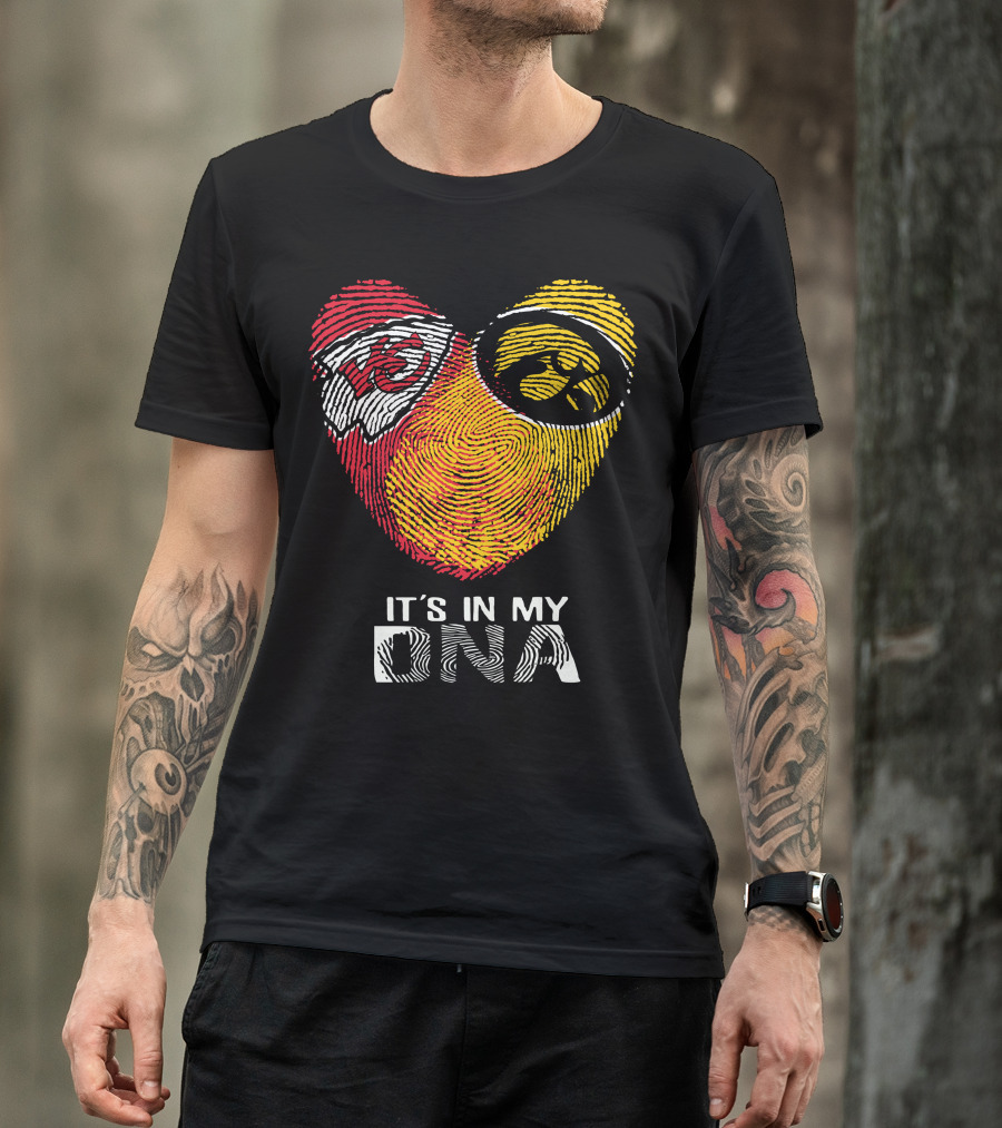 Kansas City Chiefs Iowa Hawkeyes It's In My DNA T-Shirt