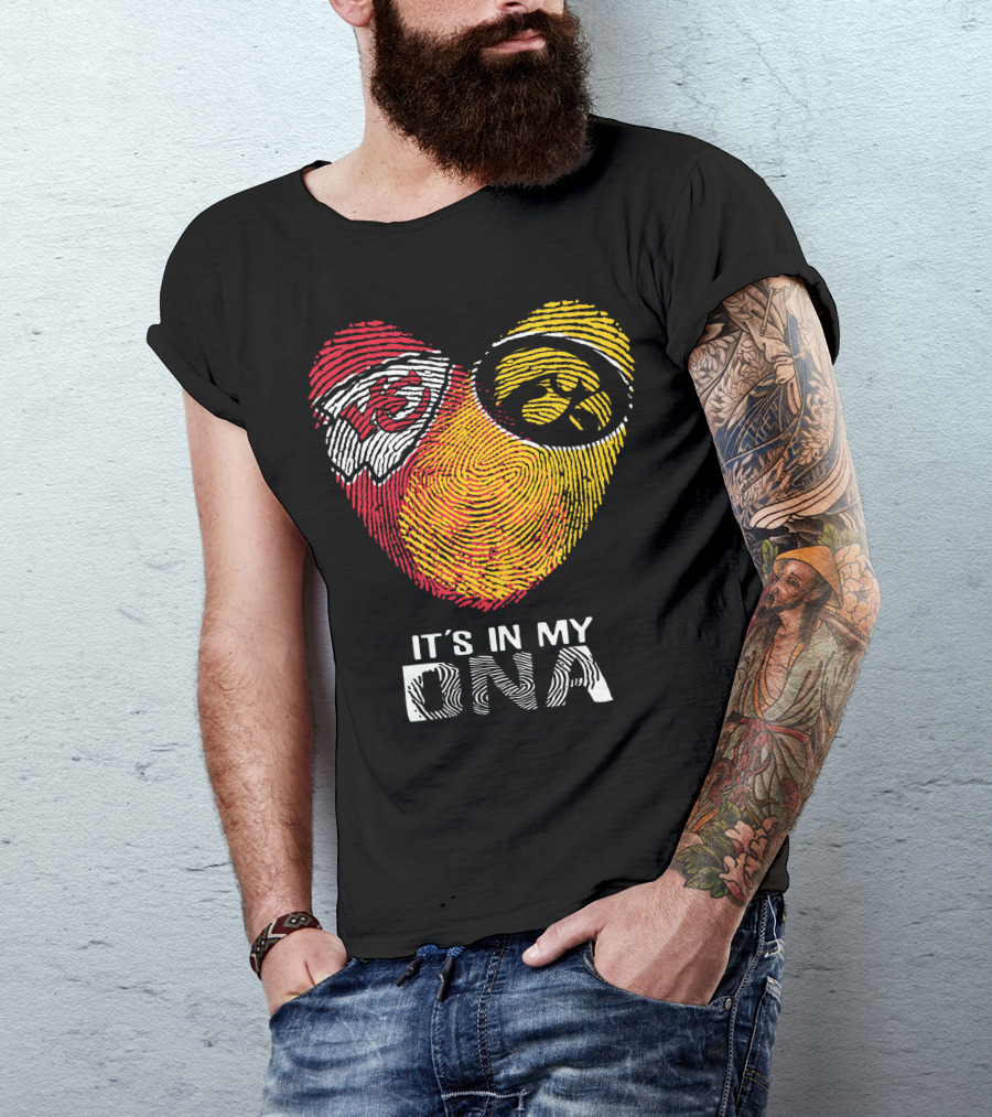 Kansas City Chiefs Iowa Hawkeyes It's In My DNA T-Shirt